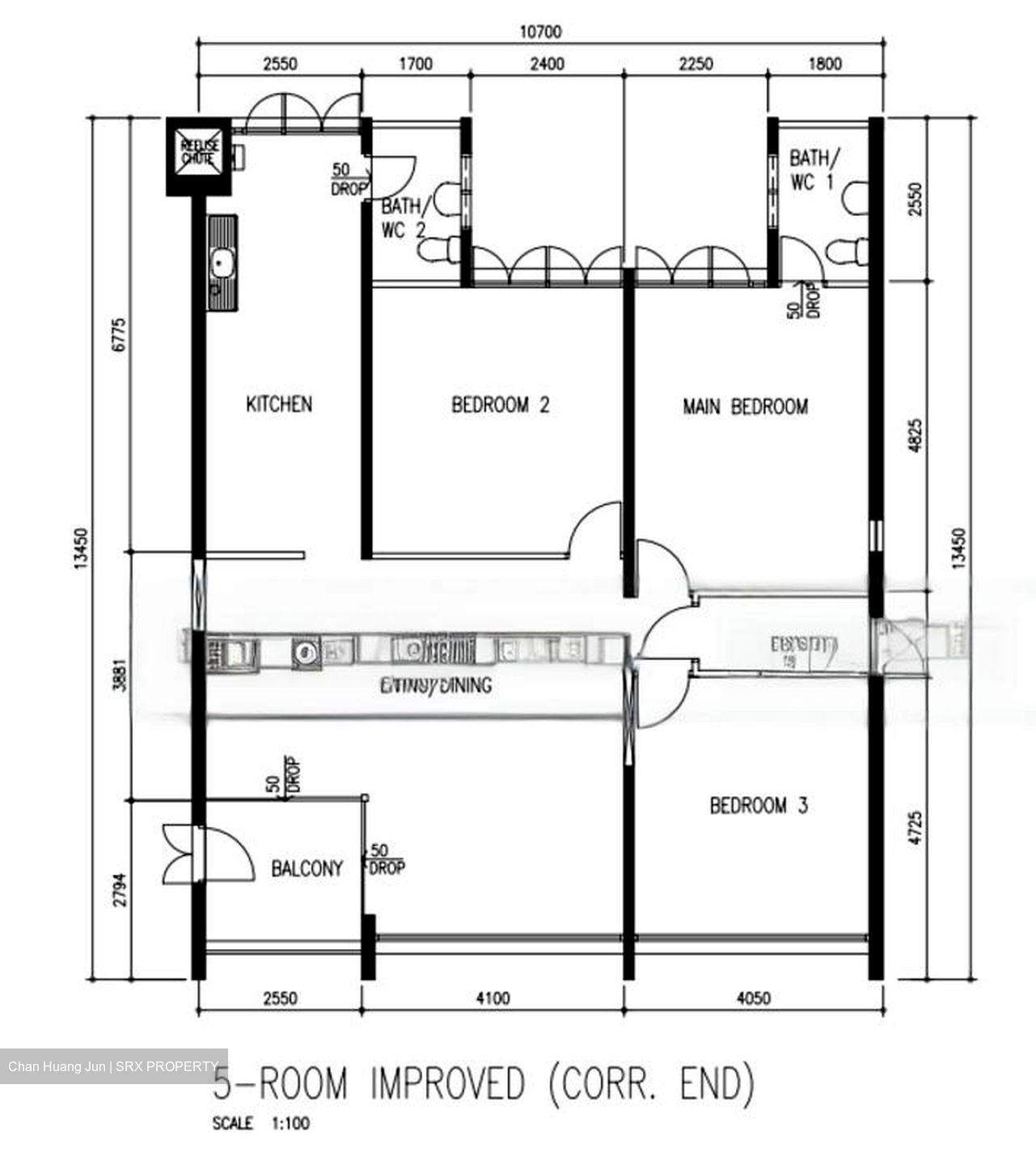 Blk 142 Eunos Spring (Bedok), HDB 5 Rooms #460786201